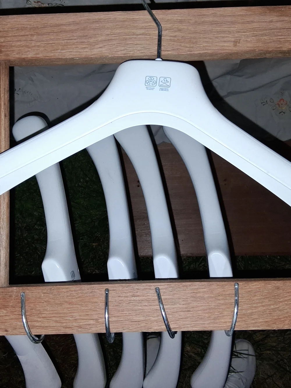 Moncler White Branded Coat Hangers - LOT OF 6